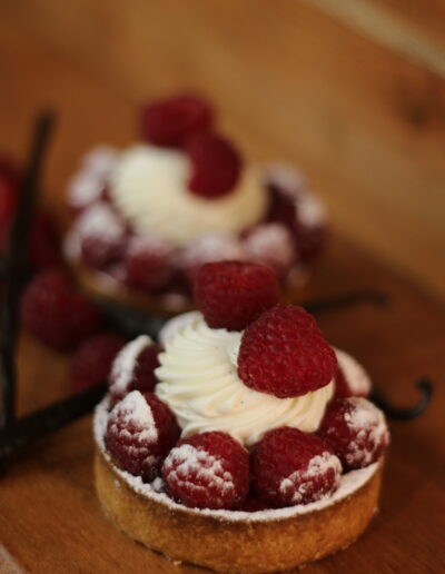 Tarte aux framboises